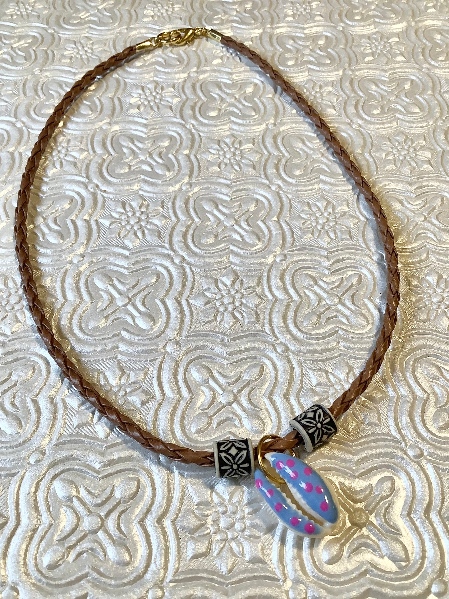 Polka Dot Shell Choker