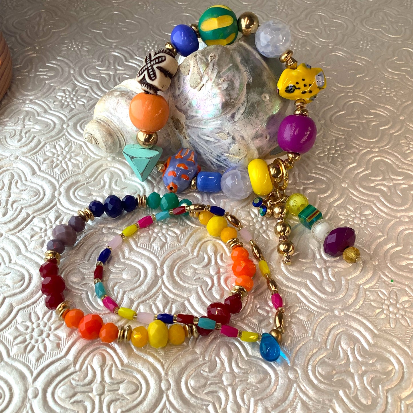 Boho Fish Stack Bracelet Set