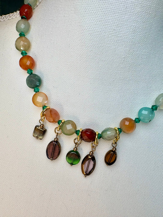 Dyed Agate Necklace