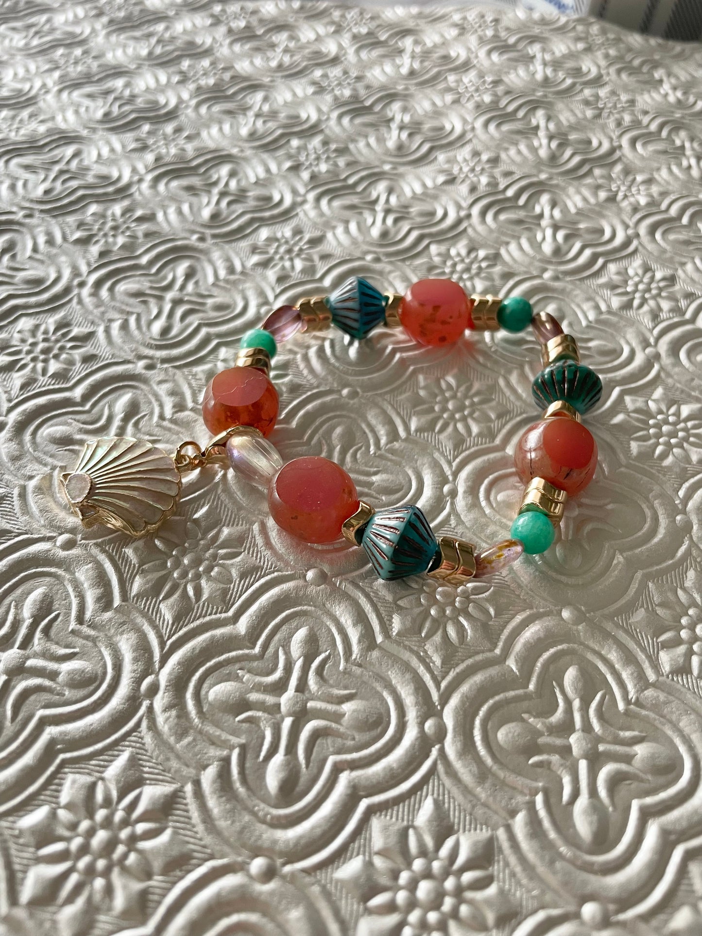 Artisan Amazonite & Agate Bracelet